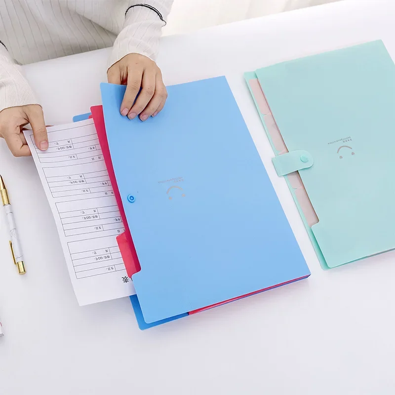A4 문서 보관함, 방수 파일 폴더, 5 레이어 문서 가방, 사무실 문구 보관 용품, 1PC, 신제품