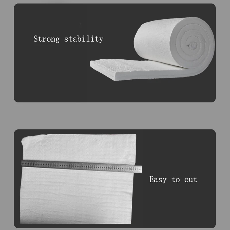 Ceramic Fiber Blanket 1500℃ High Temperature Resistance Zirconium Bearing Ceramic Fiber Blanket Fire Resistant Insulation Cotton Used In Industry