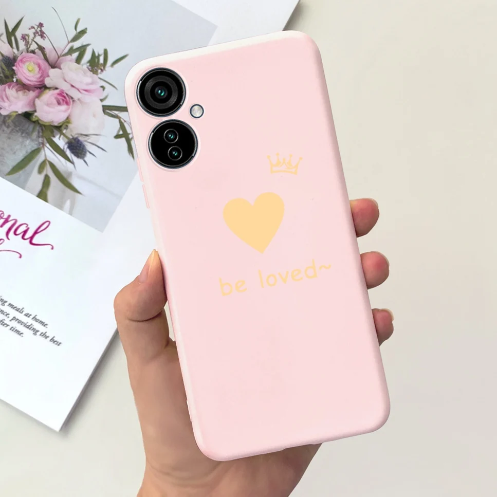Fashion Cartoon Soft Silicone Black Pink Phone Case Cover