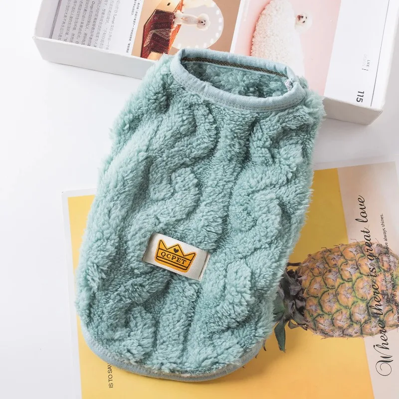 Soft Cozy Cat Clothes Winter Warm Fleece Costume Autumn Sphynx Vest Sweater for Small Dog Pullover Kitten Pet Jacket Coat Outfit