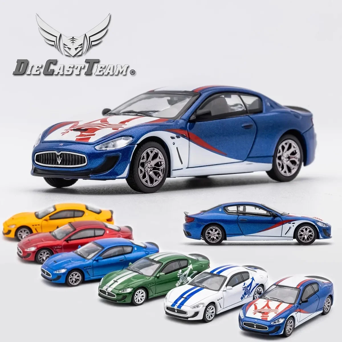DCT 1/64 Maserati GT Sports Car Alloy Toys Motor Vehicle