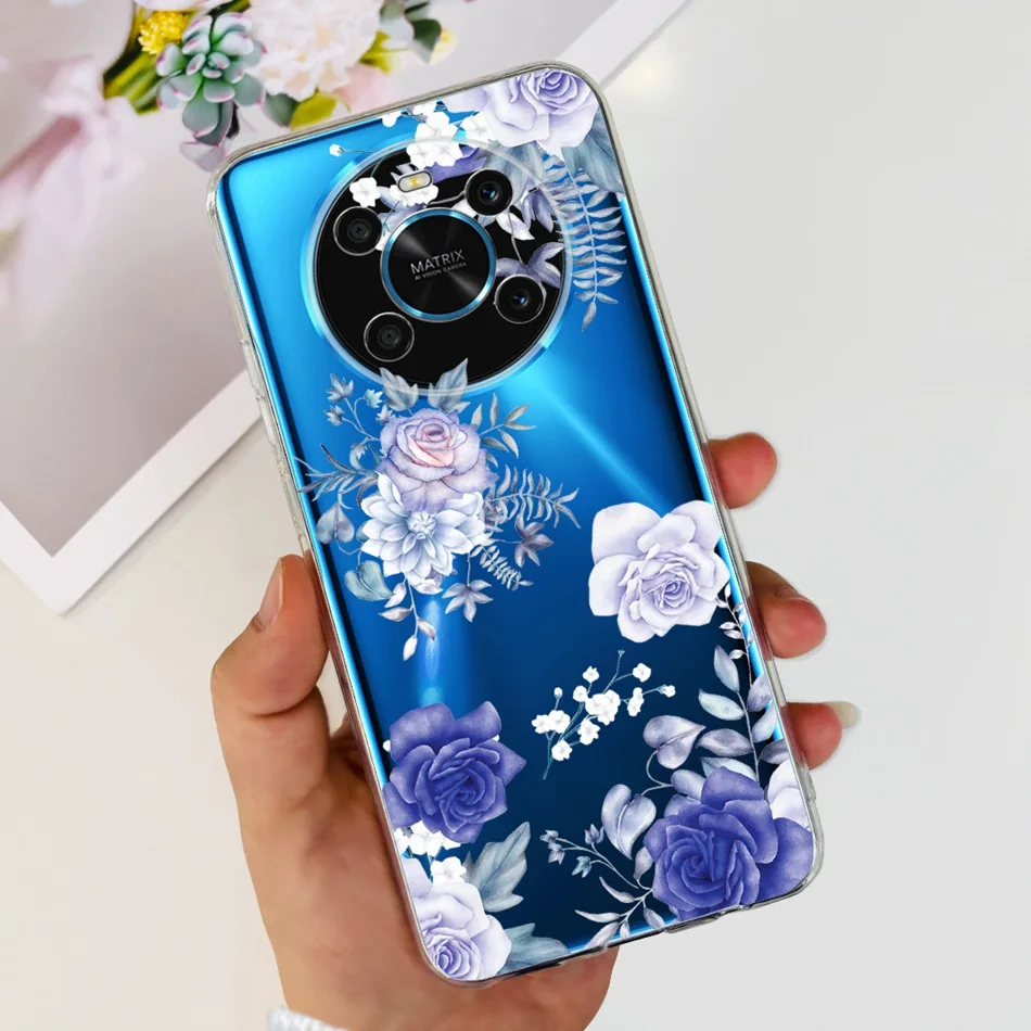 Elegant Printing Soft Silicone Clear TPU Protective Phone Case