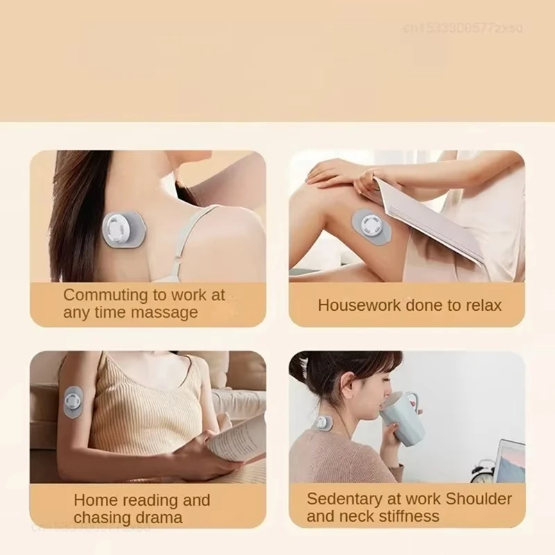 Portable Smart Massage Patch Cervical, Shoulder, Neck Multifunctional Massager Compact Design For Muscle Relief