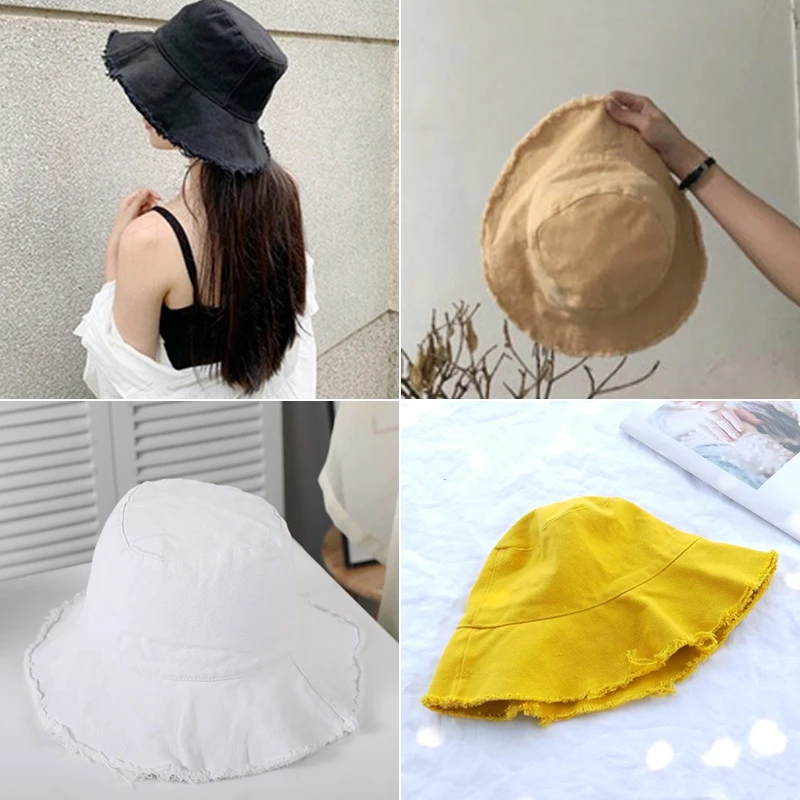 

Bucket Hat Fishing Outdoor Panama Hip Hop Cap Men's Summer for Fisherman Hat Women Denim Bucket Hats Custom Bucket Hat