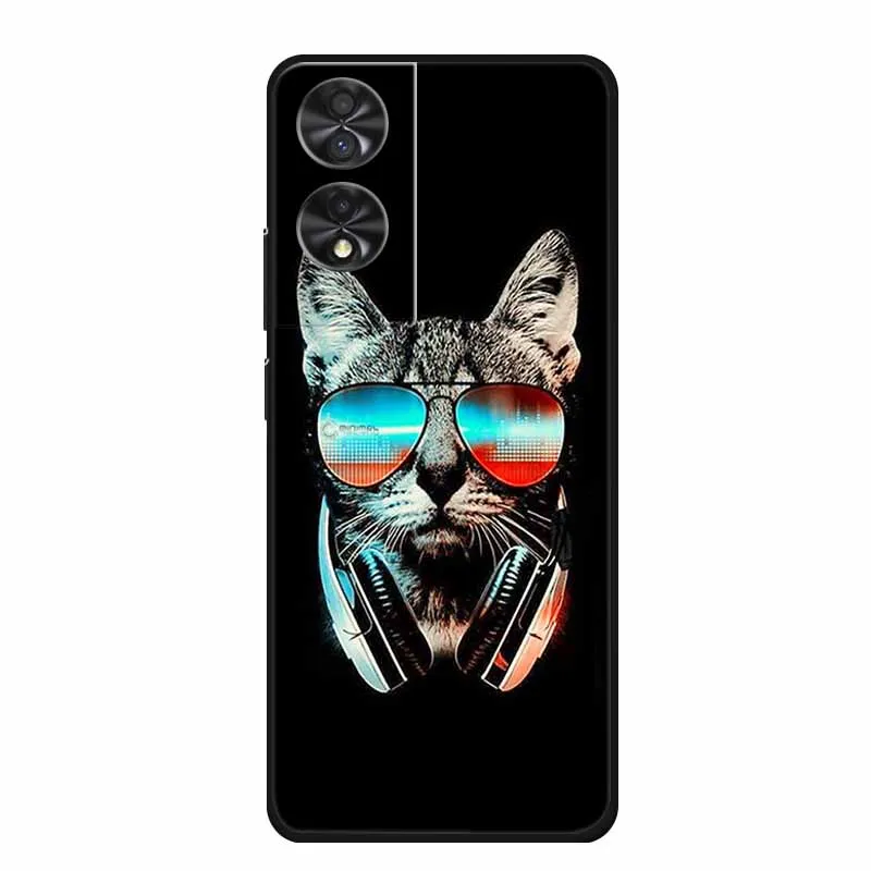 Animal Cartoon TPU Soft Silicone Phone Case Cover with Wolf Design