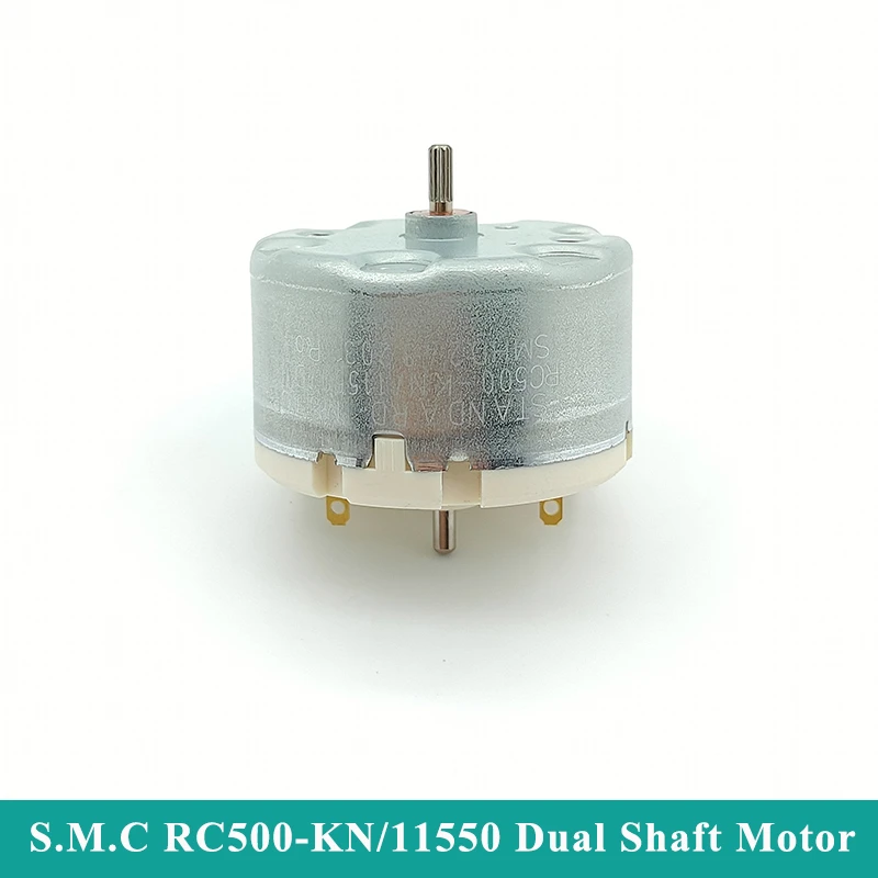 S.M.C Motor RC500 KN/11550 Micro 500 Motor Dual Shaft DC 5V 6V 9V 12V ...