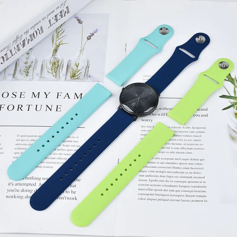 Premium Silicone Watch Band - Versatile Fitness & Lifestyle Accessory, Available in Multiple Sizes