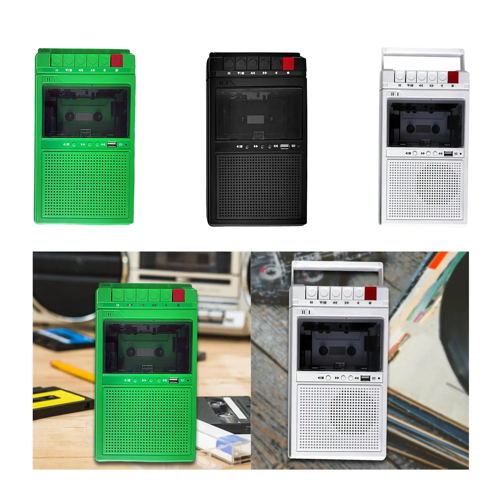 Portable Cassette Player MP3 Audio Music High Performance Small Multifunction Player Boys Girls Travel Birthday Gift Outdoor