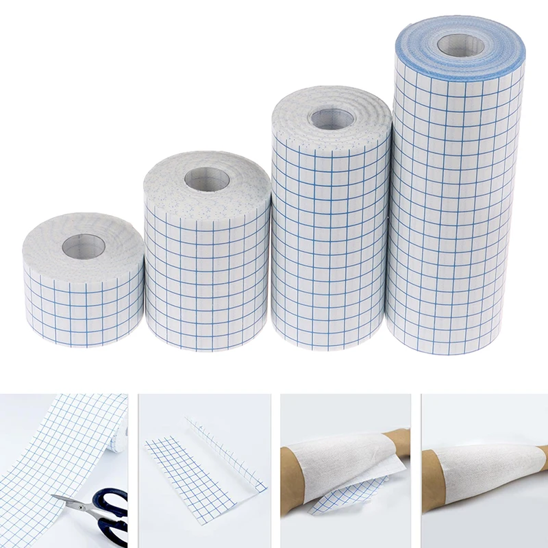 1 Rolle wasserdichter Verband selbst klebender Fixierband verband nützliche atmungsaktive große 5cm * 10m Vlies Wunde Erste Hilfe – Detail 3