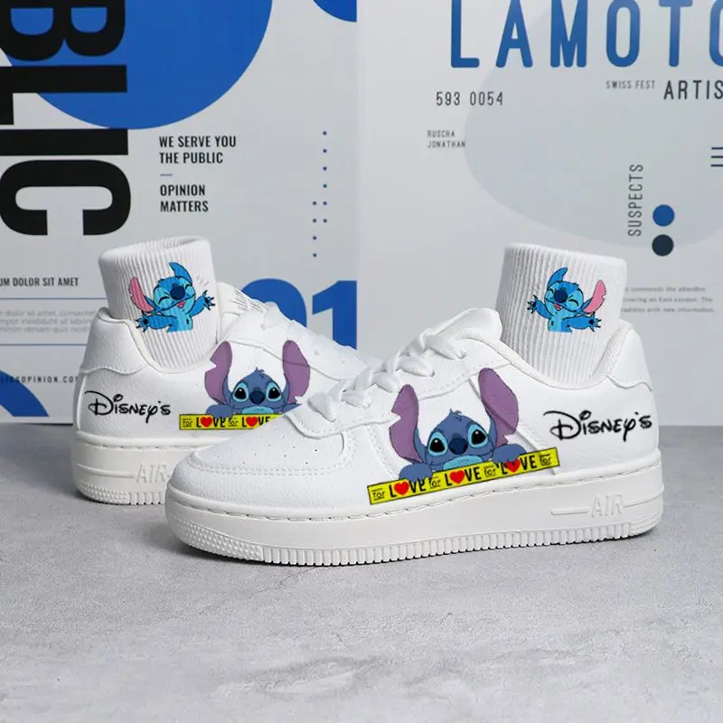 

Disney Lilo & Stitch Sneakers Kawaii Cartoon Shoes Sock Little Monster Pattern Shoes Fashion Casual Sport High and Low Top Shoes