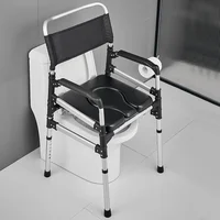 Portable Elderly Commode Chair - Foldable Toilet Seat, Easy Setup for Pregnant Women, Household Potty without Drilling 1