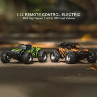 RC Car 1:32 Scale Remote Control Truck 20KM/H High-Speed Monster Truck Skid Tires Crawler Toy All Terrain Simulate Real Racing 2