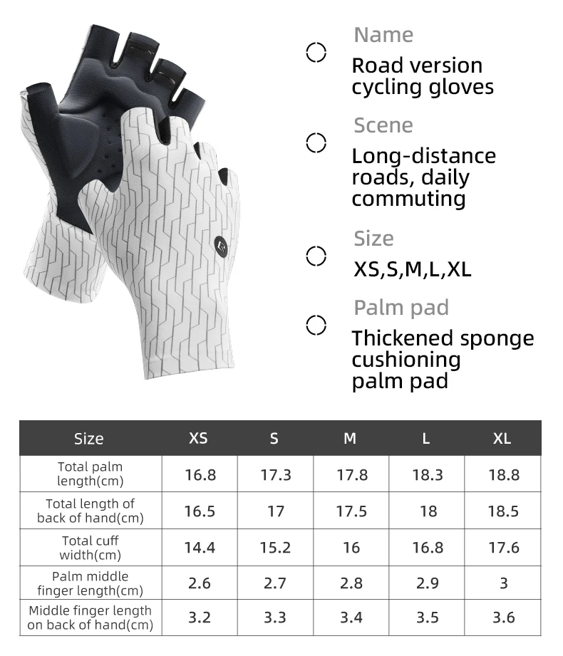 ROCKBROS Atmungsaktive Fahrradhandschuhe Vollfinger MTB Straßensport Fahrrad Lange Handschuhe Stoßdämpfung SBR Touchscreen Fahrradhandschuhe – Detail 4