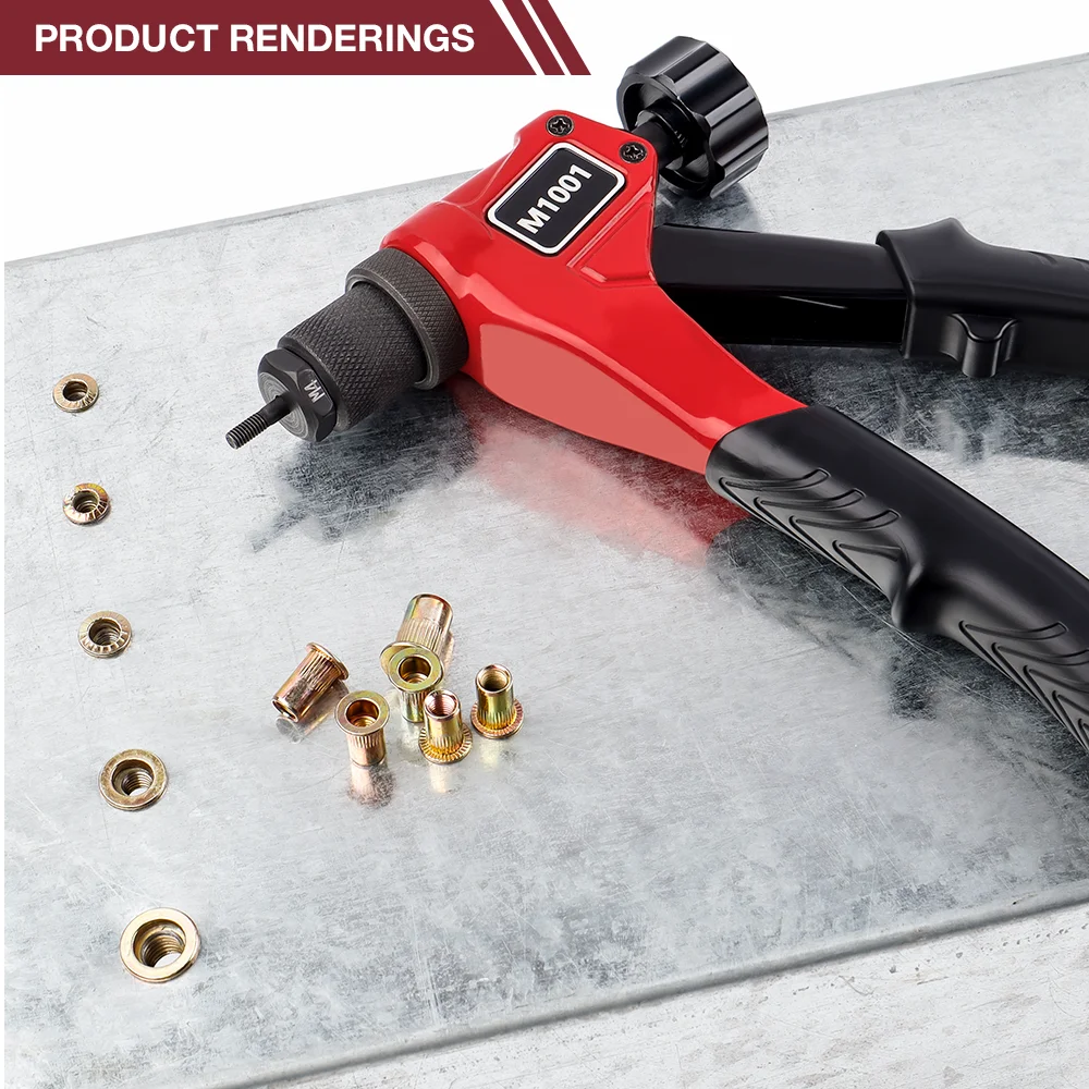 Manual Rivet Nut Gun M3 M4 M5 M6 Household Multi-specification Riveting Machine Riveting Tools Insert Nut Quick Tools rivet gun rivet nut tool