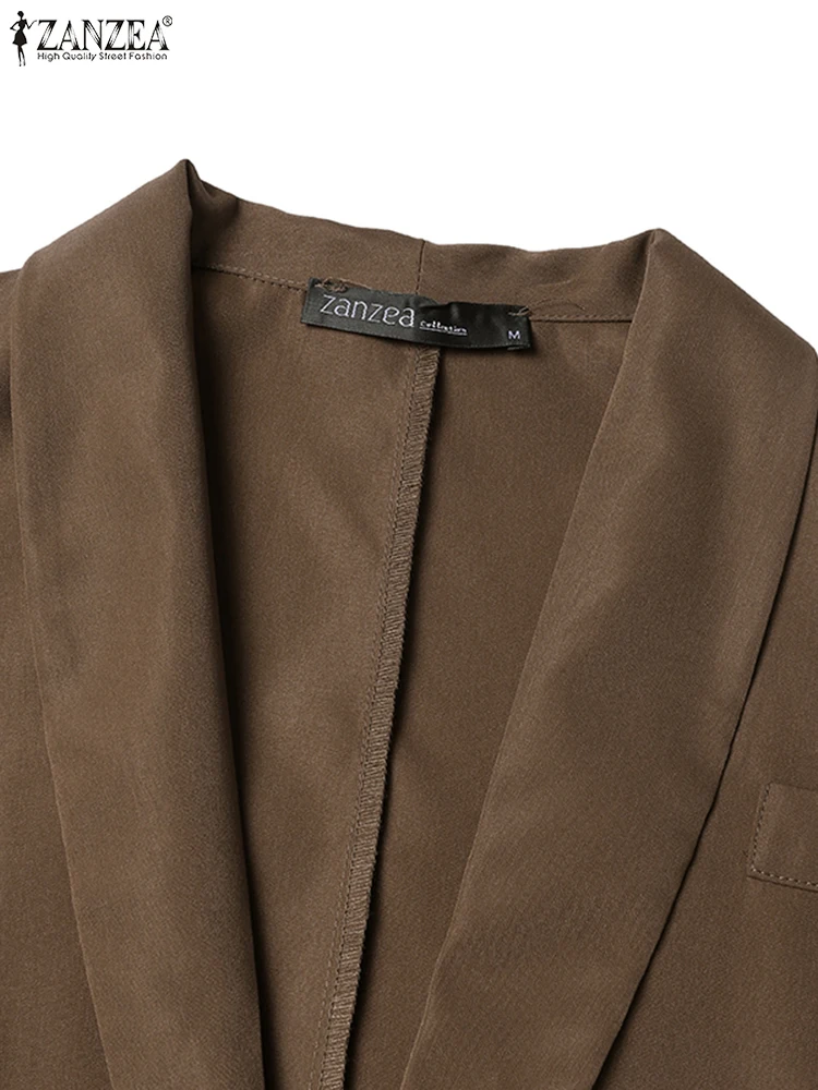 Polyester Sleeveless Blazer for Women Autumn Office Streetwear