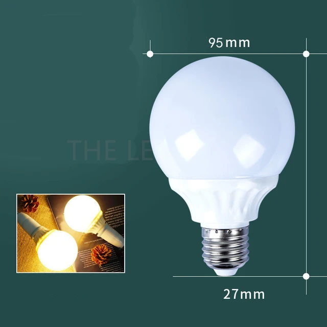 Ampoule Déco micro LED E27 G95 1,5W Blanc Chaud