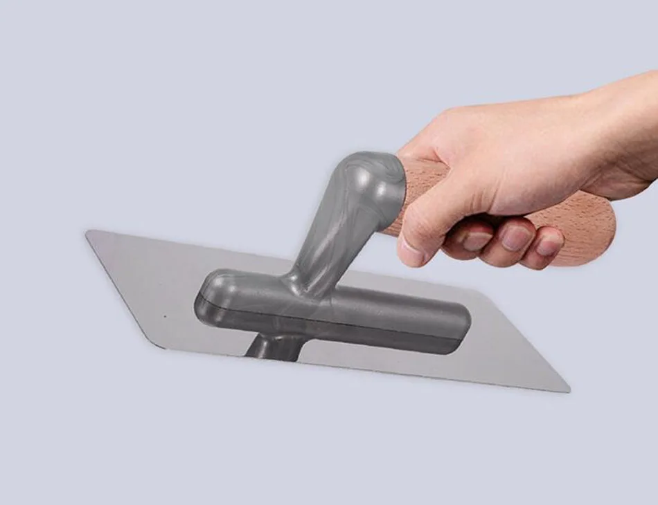 2Pcs Stainless Steel Trowel Tool Batch Wall Shovel Tool Putty Cement Finishing Tools