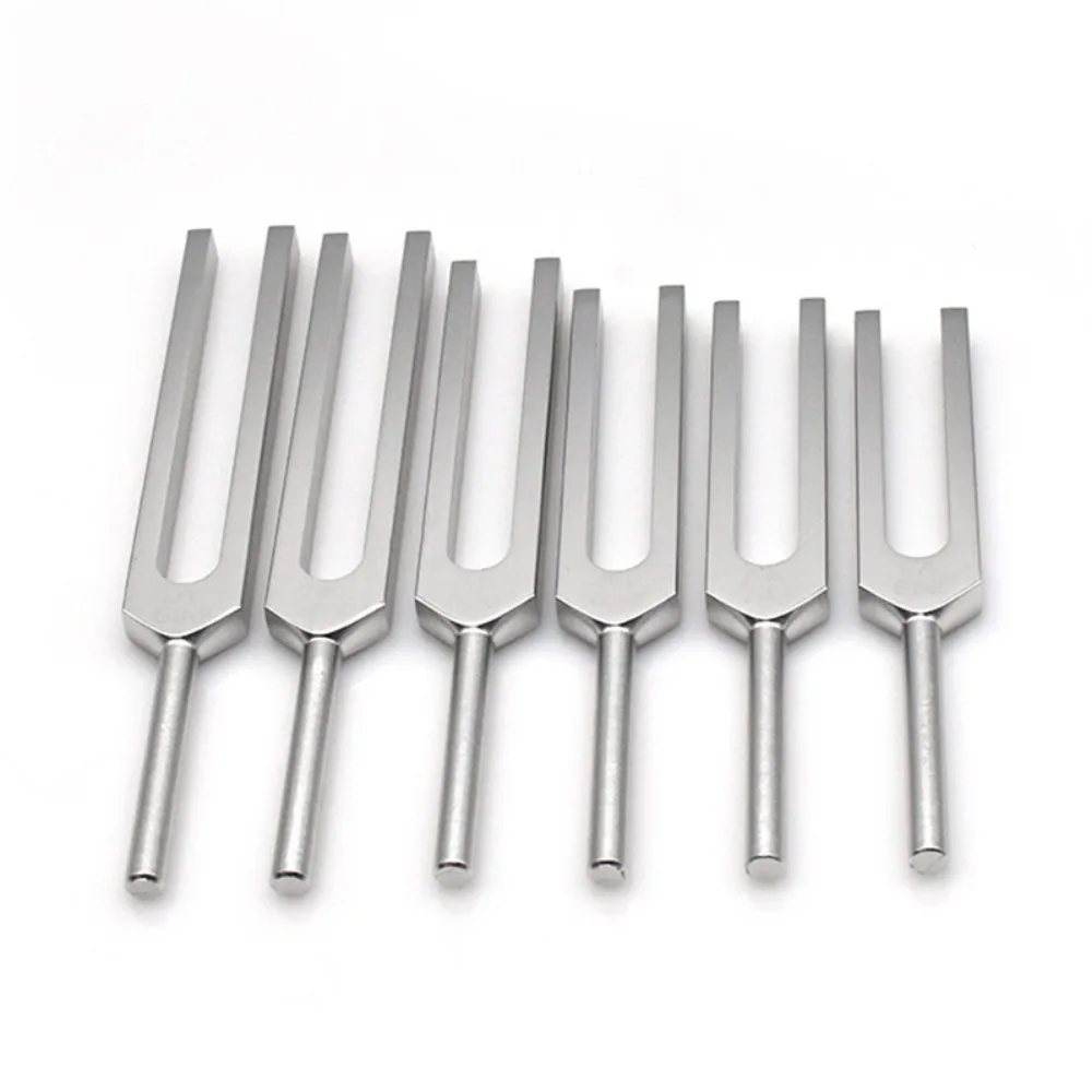 6pcs Tuning Forks Set Sound Healing Aluminum Alloy Tuning Forks with Case Fingerboard for Chakras Therapy Diapason Medical Gifts