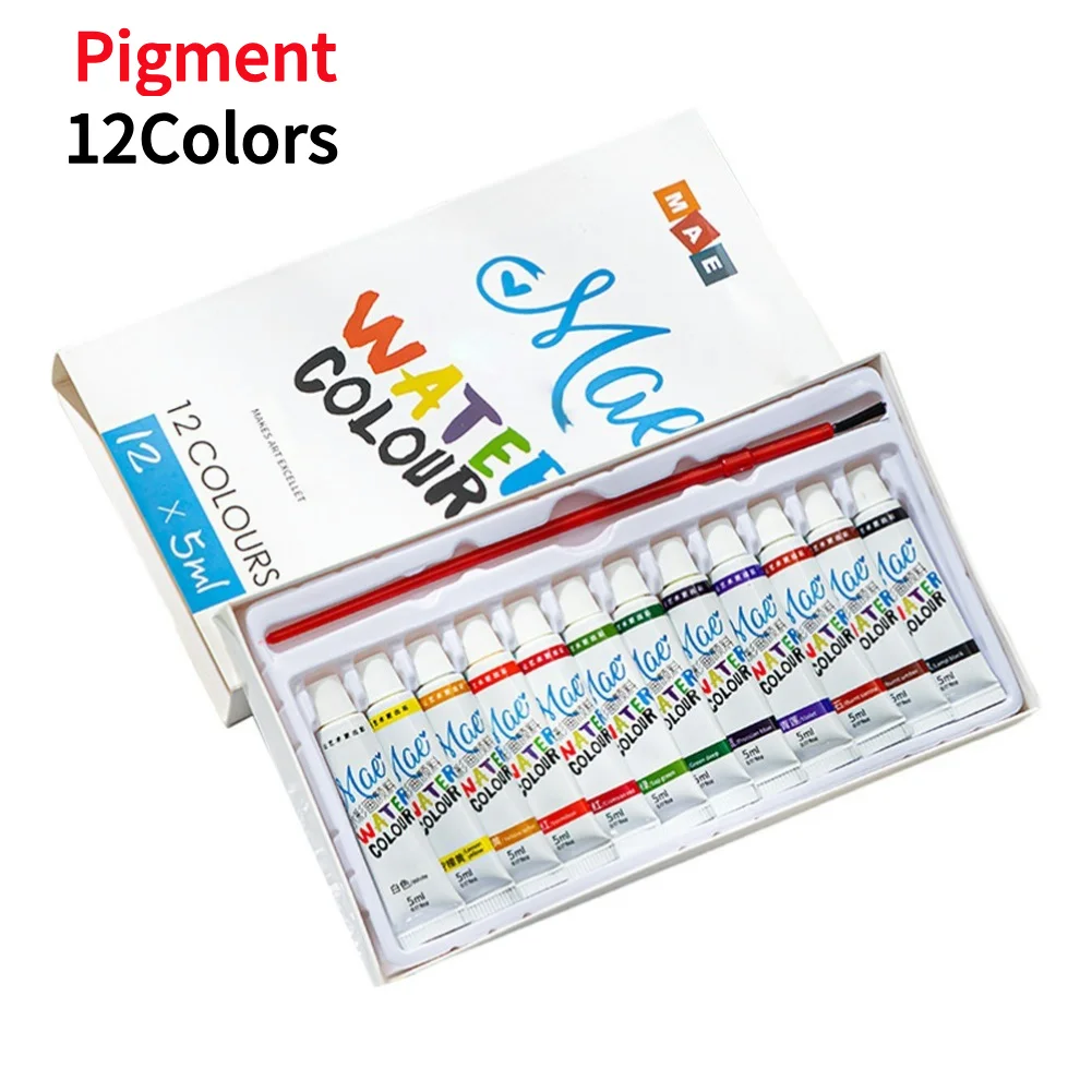 Houten Aquarel Palet, 6,7x4,7x1,6 Inch 24 Roosters Aquarel Verfpalet Met Mengplateau En Deksel