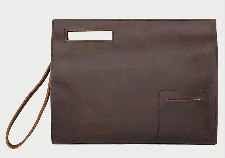 Genuine Leather Business Briefcase File Bag