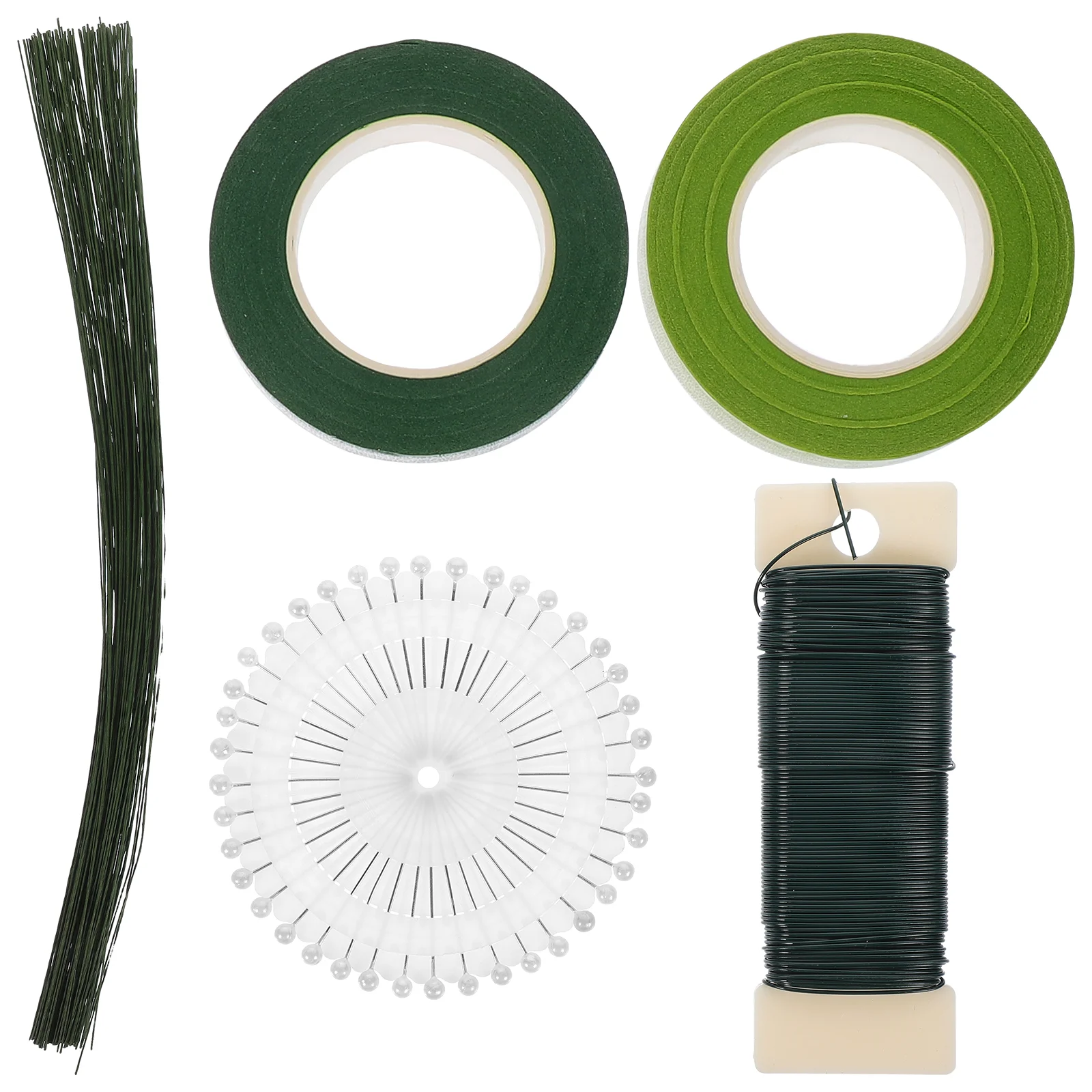 

Floral Tool Set Flower Supply Stem Wires Fake Paint Picks with Iron Artificial Rod Glue Tape