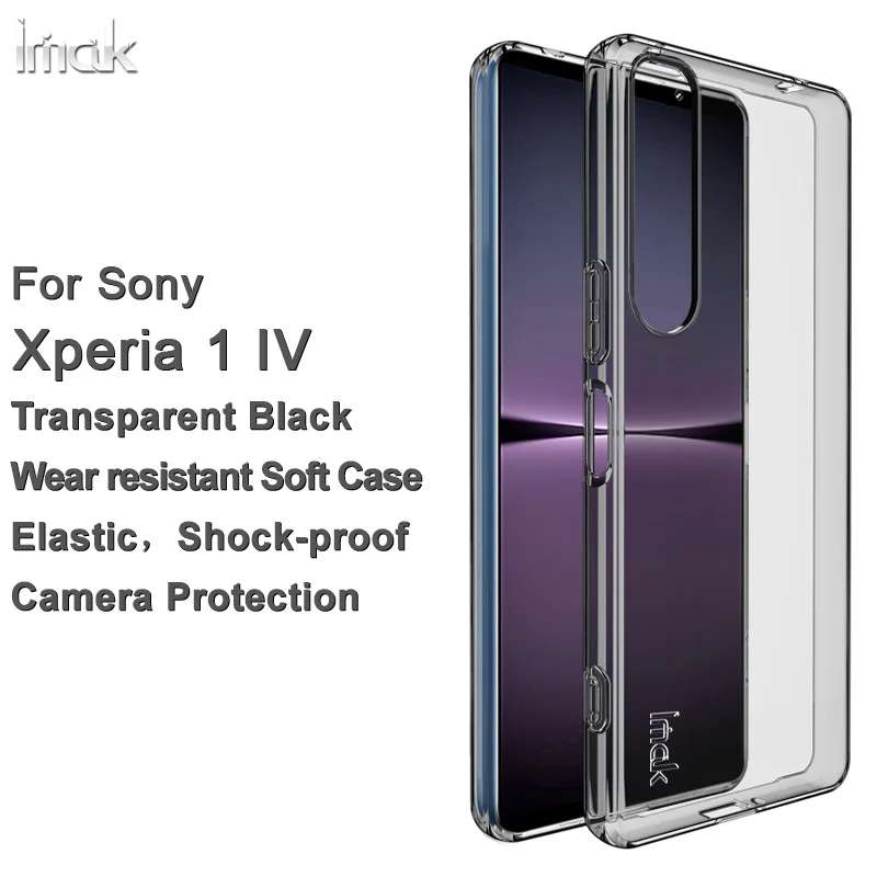 Capa traseira macia e clara para sony