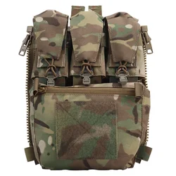 Enhanced Tactical Sport Vest with Zippered Back Panel and Triple Pouch Expansion (MC)