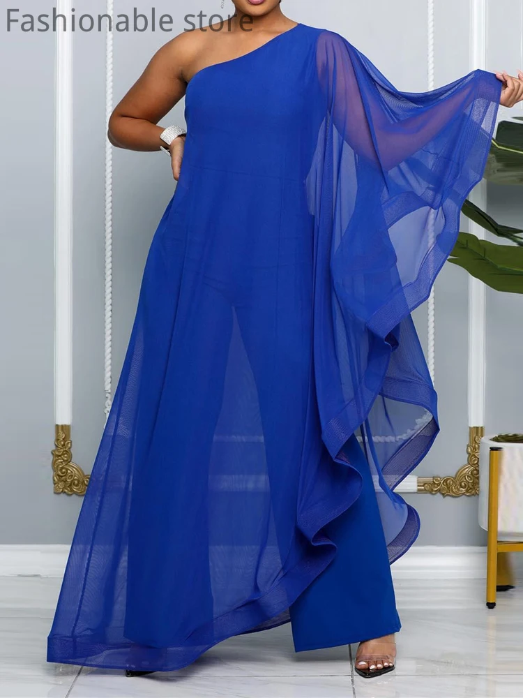 

Однотонный шифоновый комбинезон Patchowrk на одно плечо