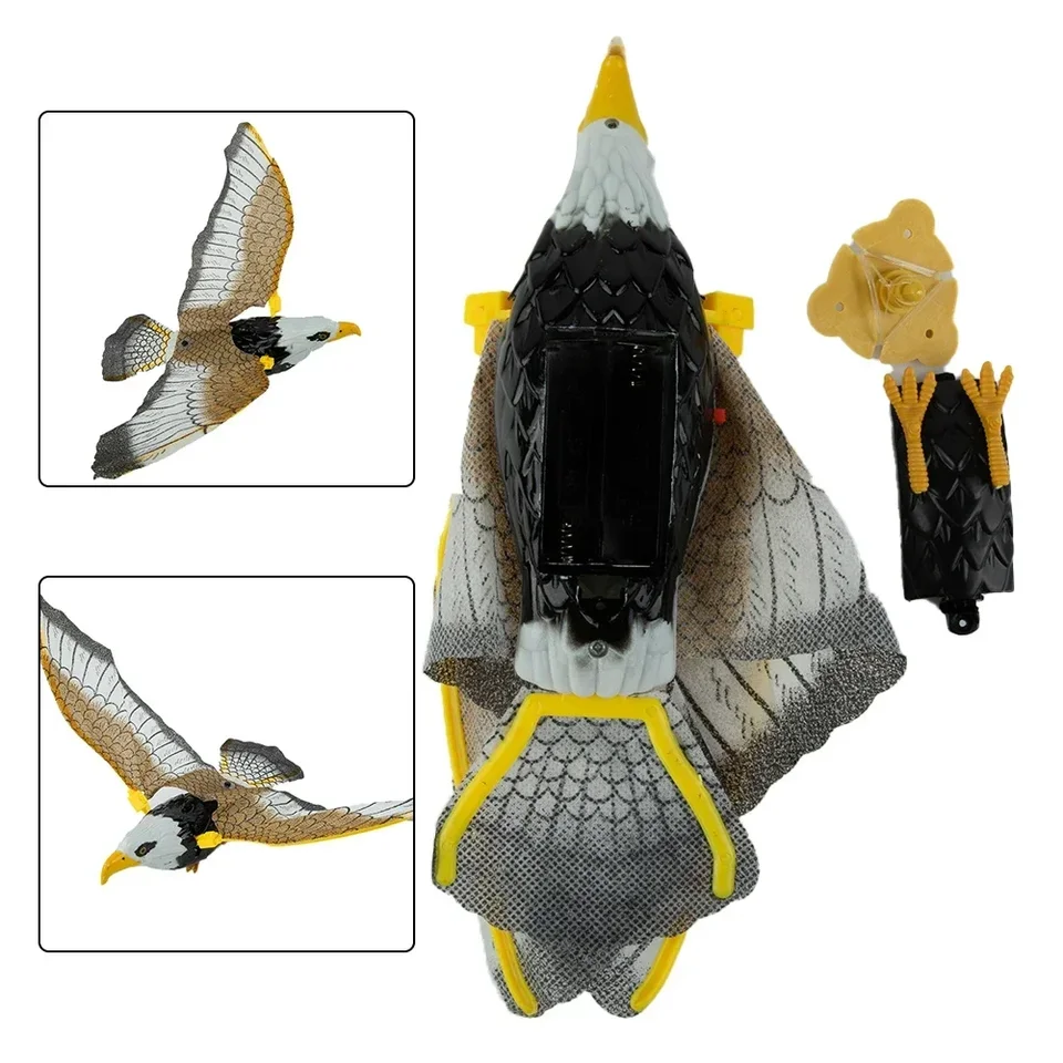 D)Cerf-volant de faucon pour oiseaux, dispositif effrayant pour l