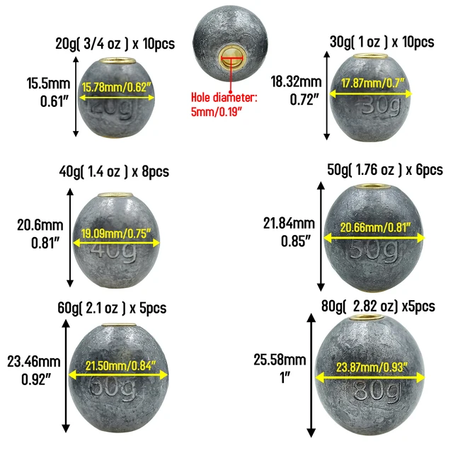 낚시의 즐거움을 극대화하는 타원형 싱커