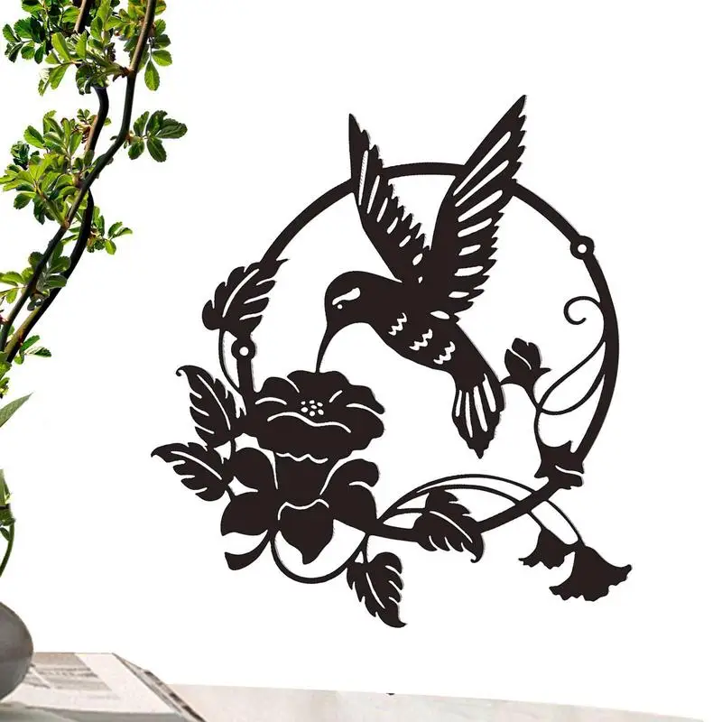 

Metal Bird Wall Decor Round Bird Wall Decor Silhouette Modern Bird Wall Art Metal Wall Sculptures For Outdoor Decoration Garden