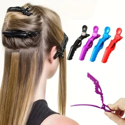 Black Alligator Clamp Hair Claws - Set of 6 Hair Styling Accessories (Black 6)