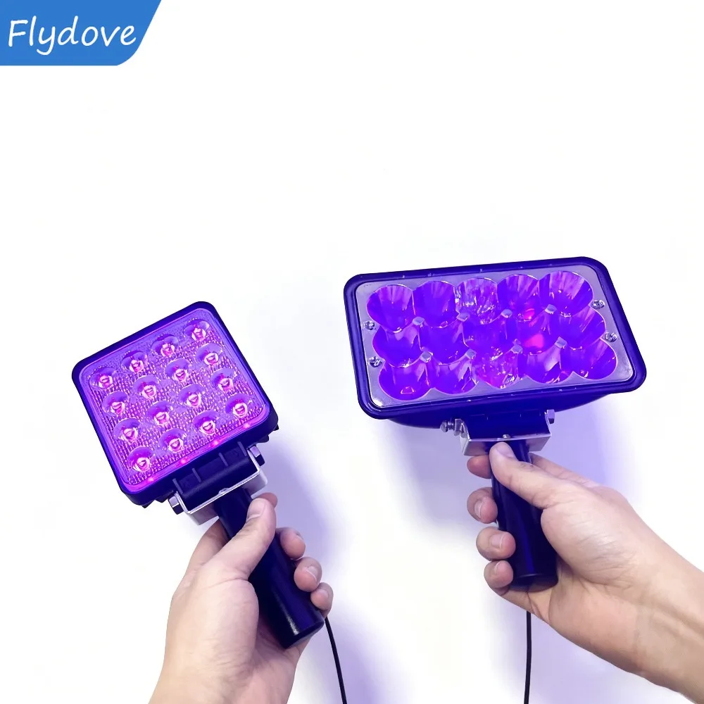 หลอดไฟยูวีสำหรับการบ่ม 365nm 395nm 405nm แบบพกพา สำหรับเรซิ่น คริสตัล ดรอปกลู หมึกพิมพ์ และการบ่มแผ่นวงจรพิมพ์ 1