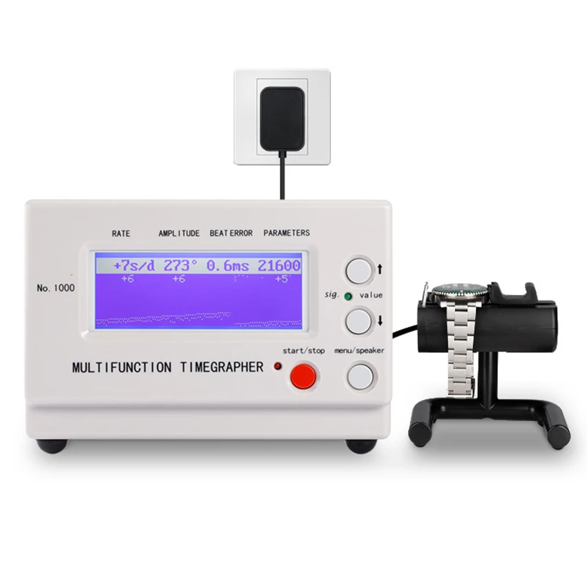 

WeiShi No.1000 Timegrapher Mechanical Watch Tester Testing Tool for Repairers Hobbyists Watch Test Repairing Tool Timing Tester