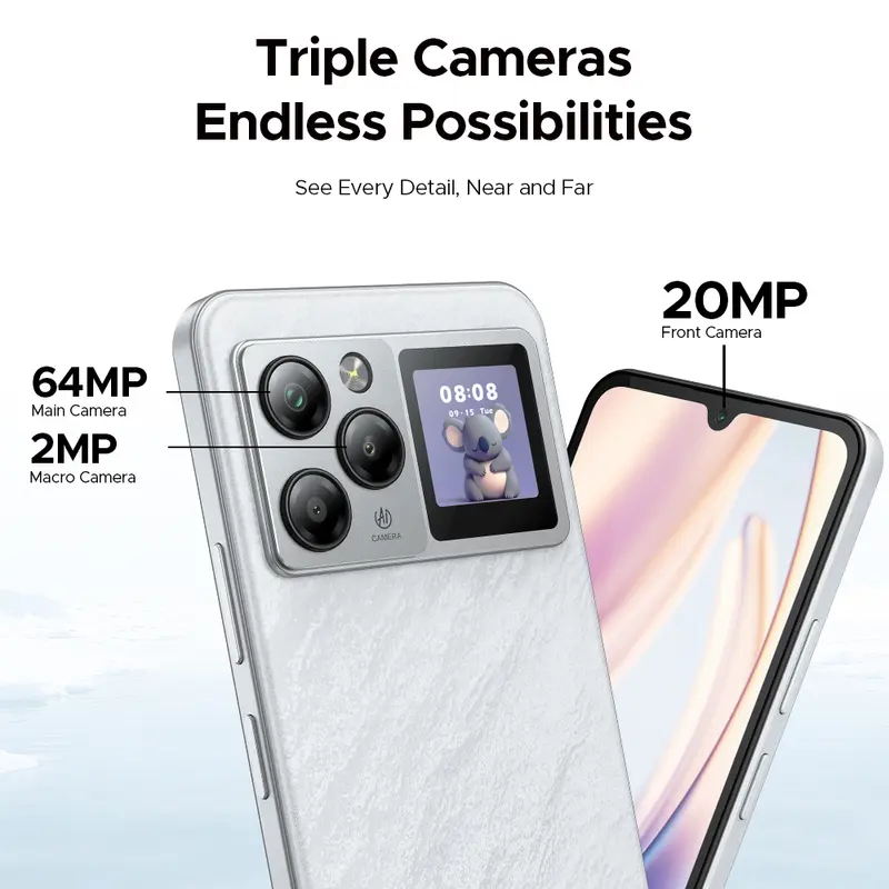World Premiere DOOGEE M30 Pro Smartphone 1.3'' Rear Display 8000mAh 6.88'' Screen 64GB RAM(8GB+56GB) 256GB ROM Android 16 NFC - Image 3
