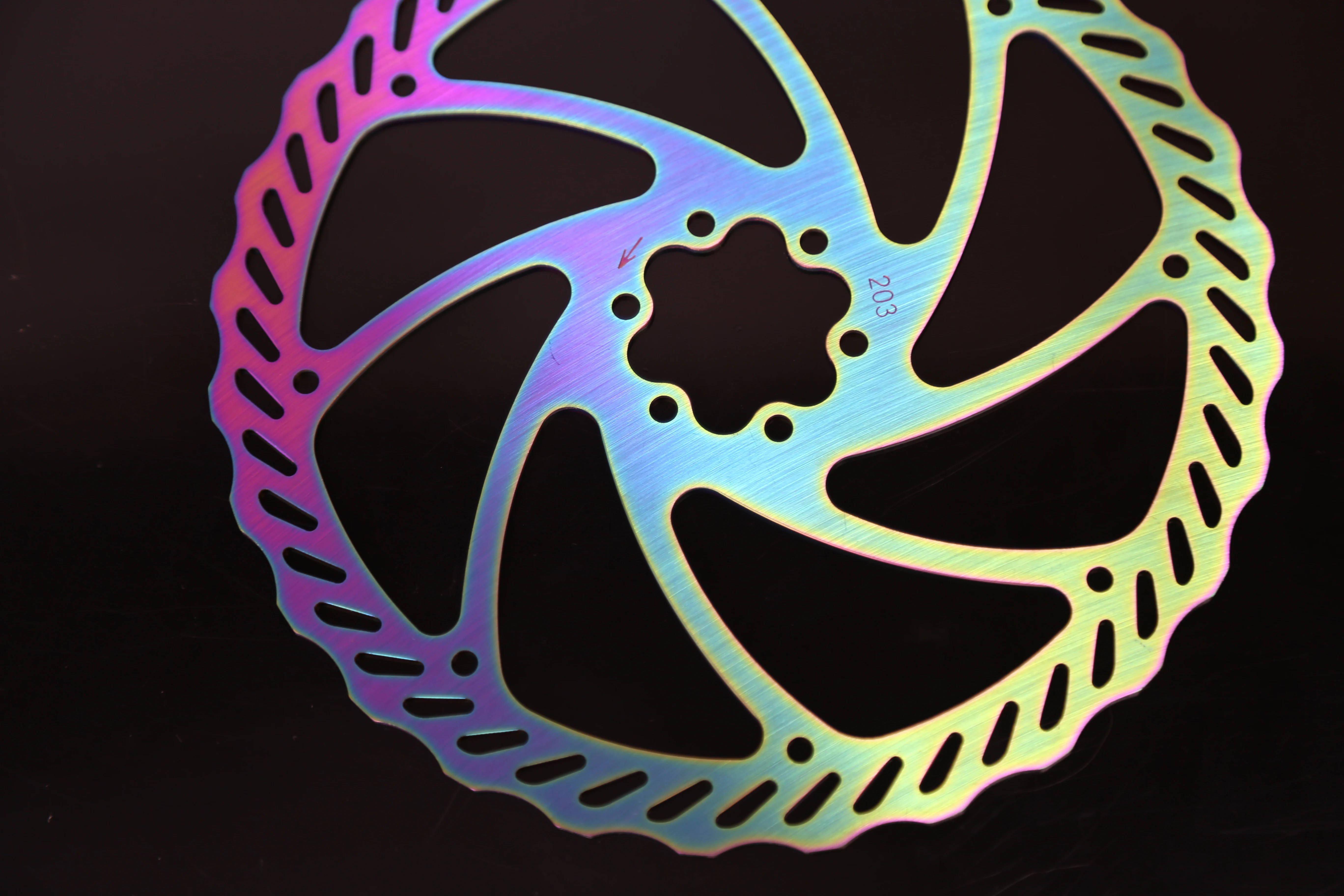TANKE MTB Fahrrad-Scheibenbremsscheibe aus Edelstahl 160mm 180mm 203mm 6-Loch-Nabenmontage Fahrradteile 1,8mm Verstärkte Fahrrad-Scheibenbremse – Detail 4