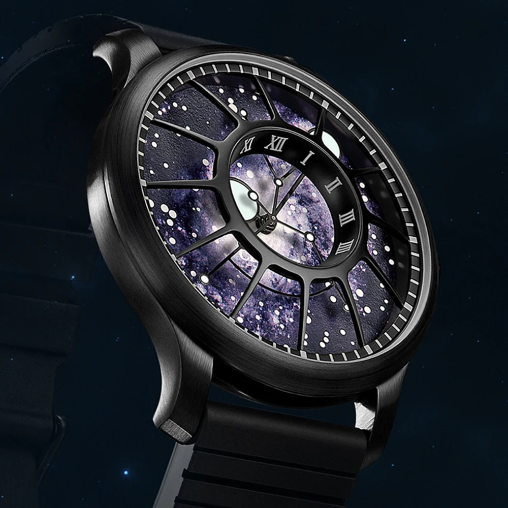 Luxury Men's Automatic Watch Space Dial Mechanical Watch Top Brand Designer 44mm Ultra Luminous Clock CEBRODZ