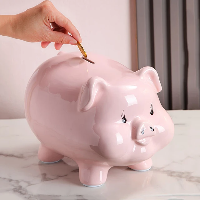 Original Piggy Bank Does Not Open Coin Safe Mysterious Piggy Bank Adults  Decorative Big Size Huchas