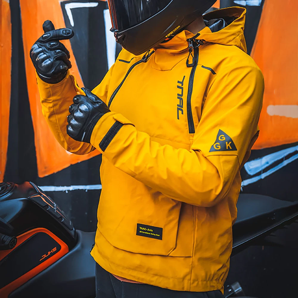 Racing Jacket Winter Warm Waterproof Casual Racing Suit Motorcycle Jacket Windproof Fall Prevention With CE Protector