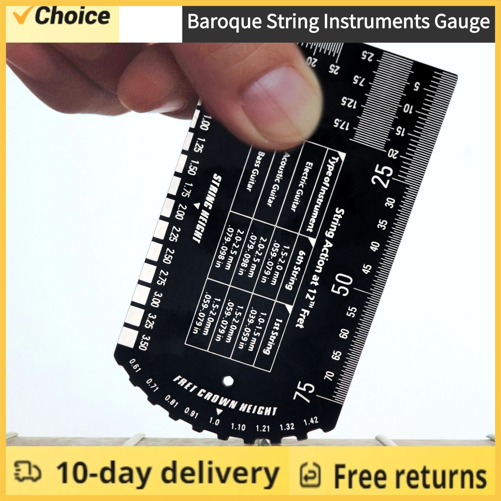 Baroque-String-Instruments-Gauge-String-Action-Gauge-Ruler-Pocket-size ...
