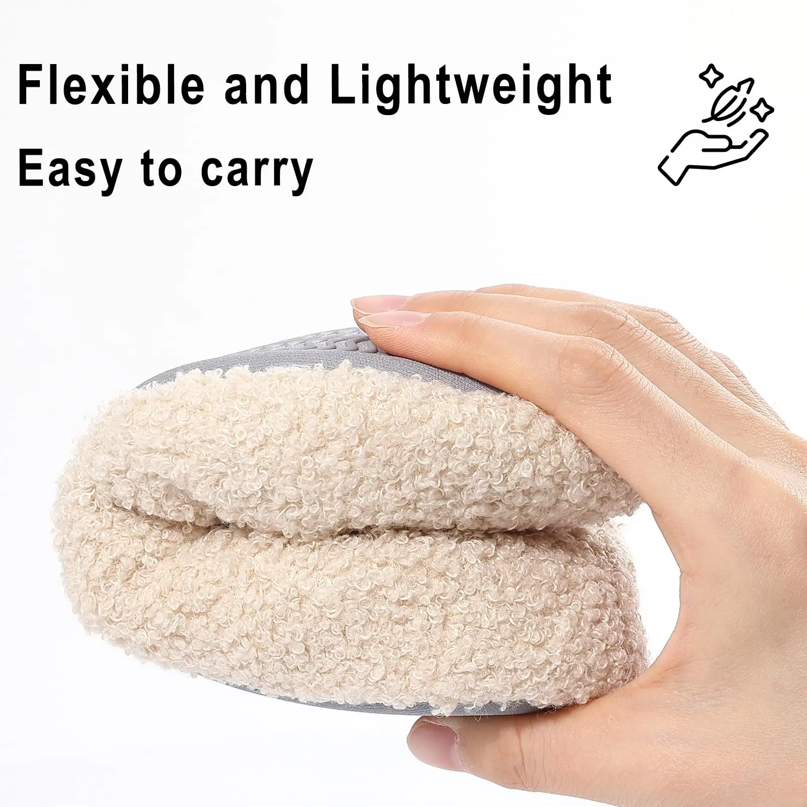 Women Slippers Fur Indoor Flat Slippers Winter Fuzzy Slippers For Ladies
