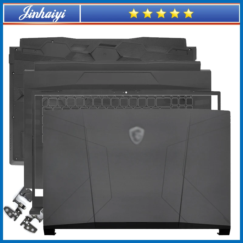 para Msi Gl76 Ms17l1 17l2 Tela de Volta Escudo Moldura Cobertura Superior Quadro Palma Resto Inferior Concha Dobradiça Superior Inferior Capa Case