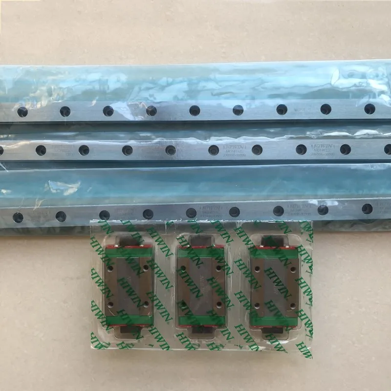 

3pcs Hiwin linear rail MGNR12 guide +3pcs MGN12H block carriage 3D printer CNC