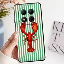 Black Soft Phone Cover with Ocean Life Theme Stripes for Redmi Note 10 (Mix01)