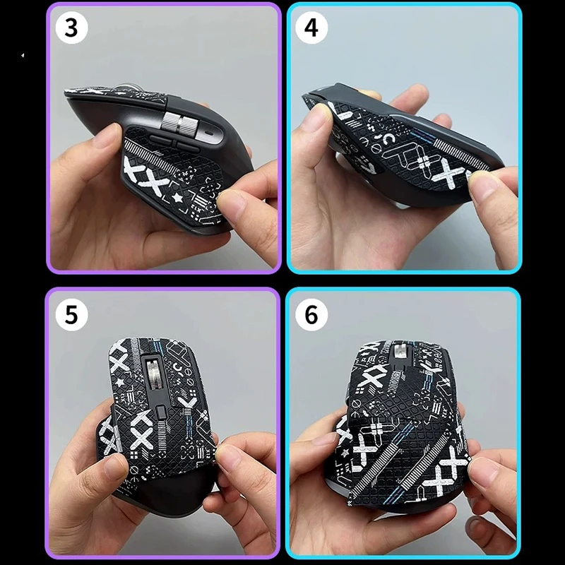 Anti Adesivo de Mouse Deslizante para Logitech Adesivo Especial Absorvente de Suor Lateral Pele de Lagarto Borda do Arco Pacote Completo mx Master3 3s - Imagem 2