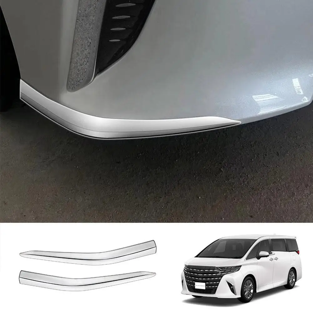 Alphard Vellfire 40 시리즈 2023 스틸 자동차 전면 A 범퍼 몰딩 커버 트림 커버 코너, 마찰 방지 립 R5e1, 2 개