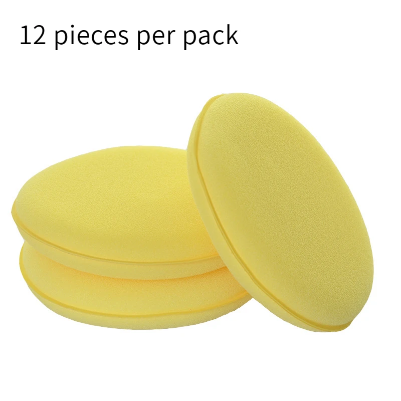 CarRoundWaxingPolishSpongesFoamApplicatorPadsCuringand