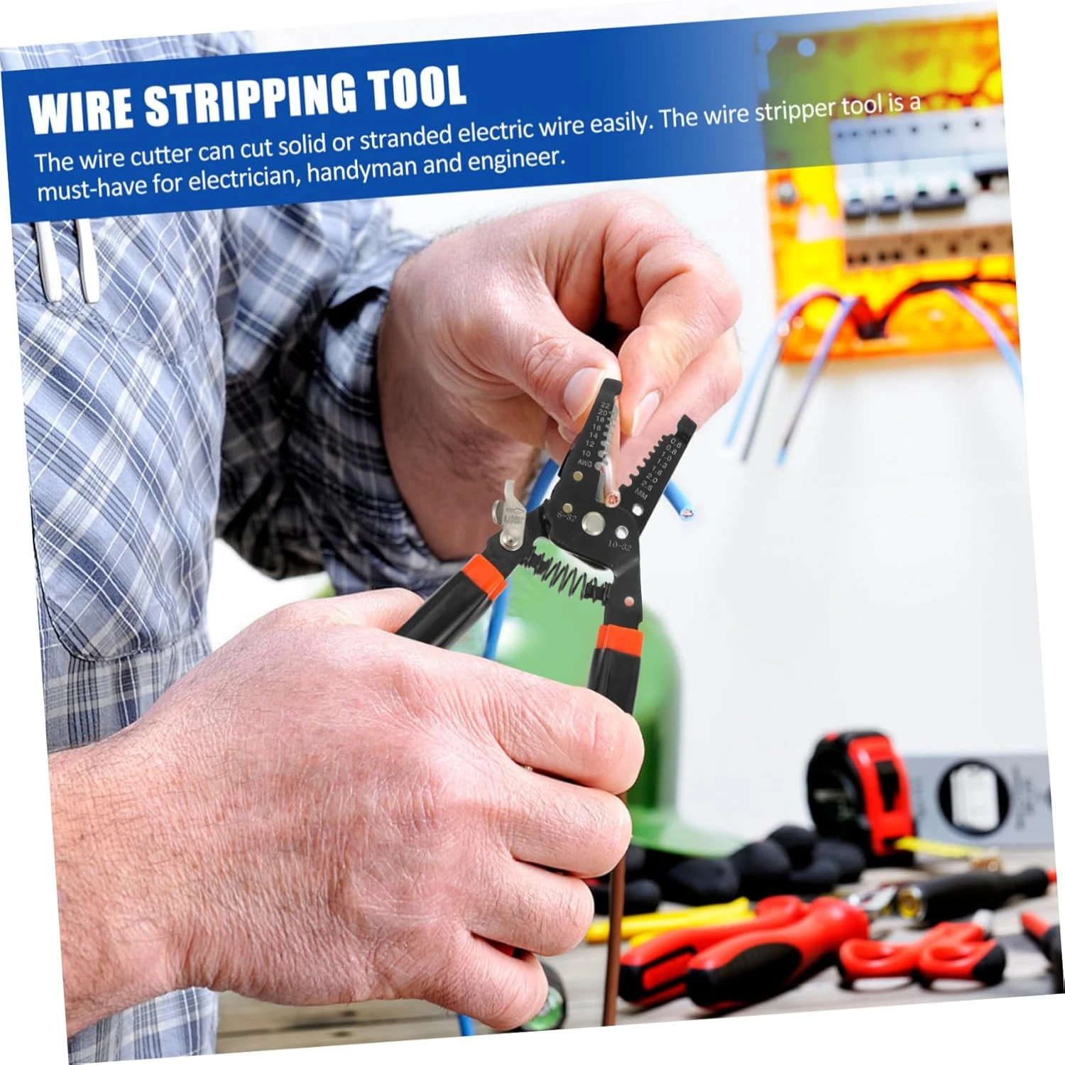 Wire Strippers Multipurpose Tool Electrician Wire Cable Crimp Tool Wire Plier Crystal Branches Power Tools Wire Cutters Heavy Du 5