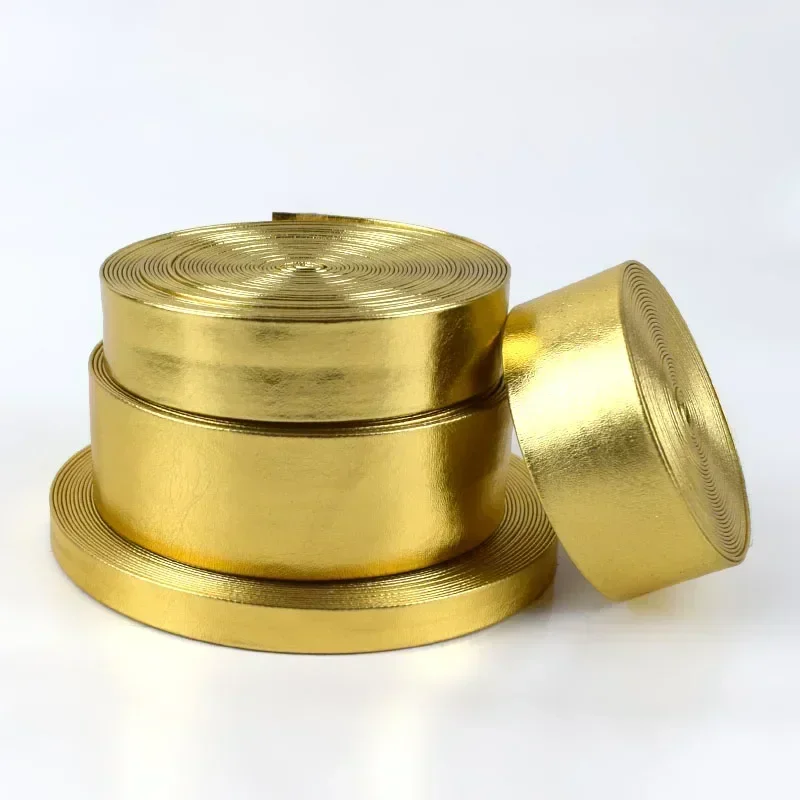 1,8M Cordon Plat Cuir Synthétique 5mm De Couleur Marron Clair Mat