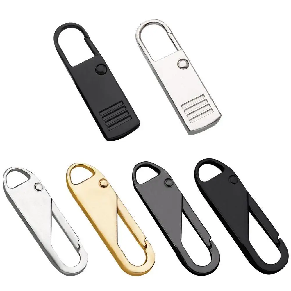 10pcs Universal Zipper Pull Tab Replacement Metal Handle Zipper